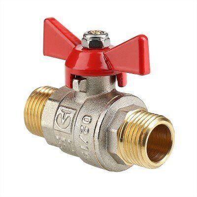 Кран шар. рукоятка бабочка 3/4" нар.-нар. "Base" VALTEC