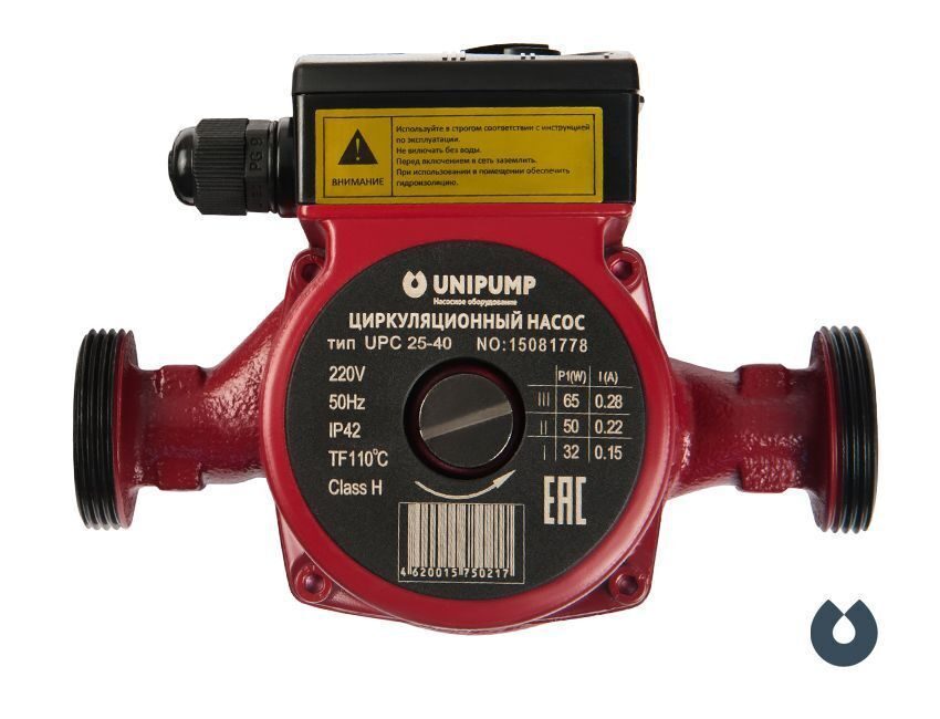 Насос циркуляционный UPS 32-40 180 с гайками UNIPUMP